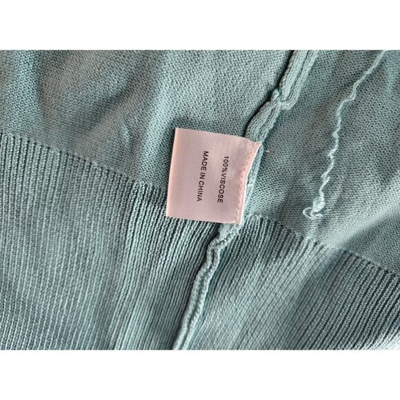 Merokeety Blue Cardigan Sweater Women's Size L - Picture 4 of 9